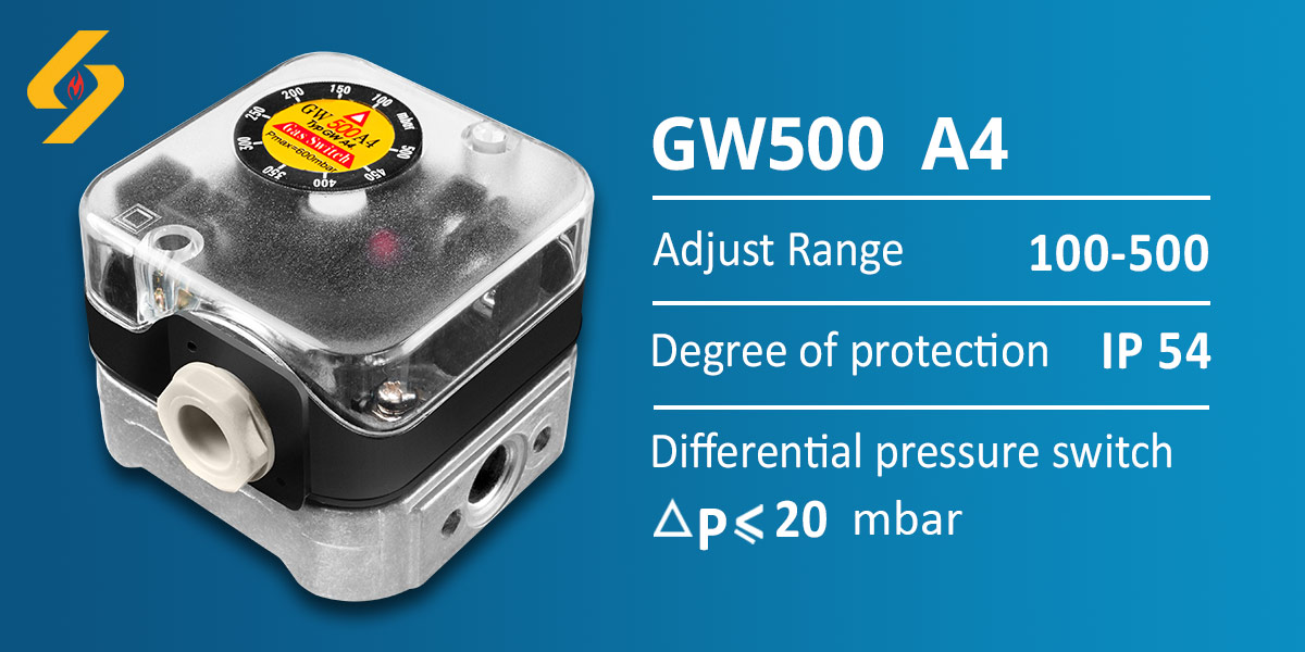 پرشر سوئیچ هوا گاز GW500 A4